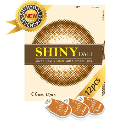 Shiny Dali Brown 7days/12Pack (Graphic Diameter 13.5mm)