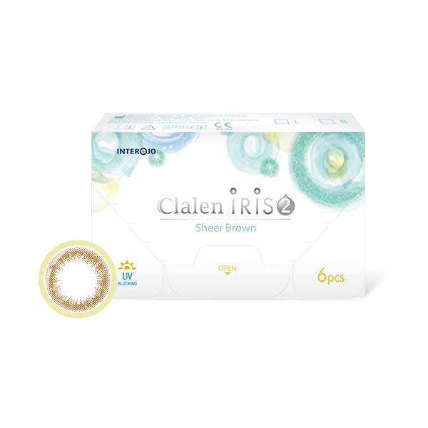 [Clalen] Iris 2 Bi-Weekly Lens Sheer Brown / 6EA