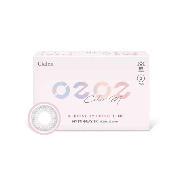 [Clalen] O2O2 Color M Monthly Lens Mysti Gray EX (2EA)