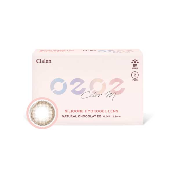 [Clalen] O2O2 Color M Monthly Lens Natural Chocolat EX (2EA)